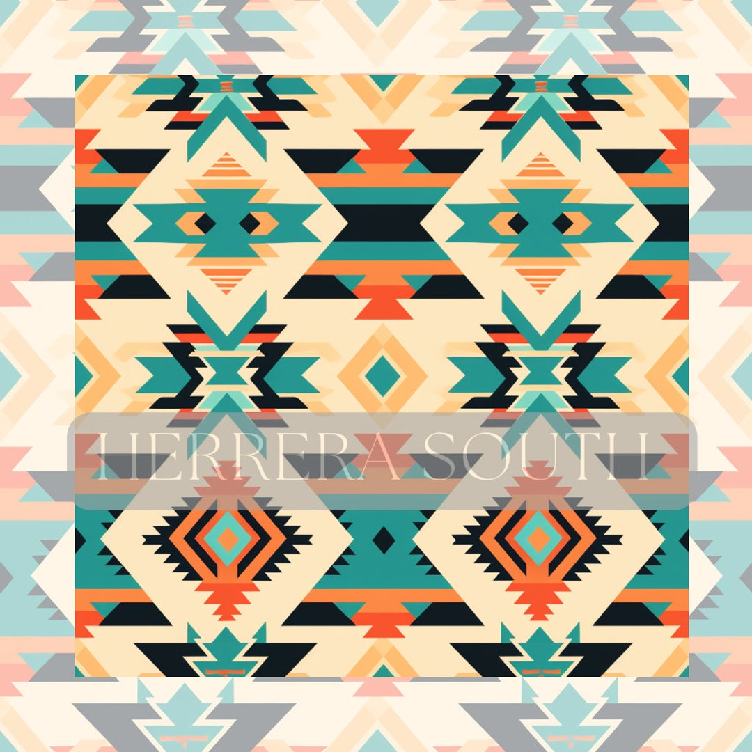 Aztec Seamless Pattern, Digital Paper, Tribal Background - Etsy