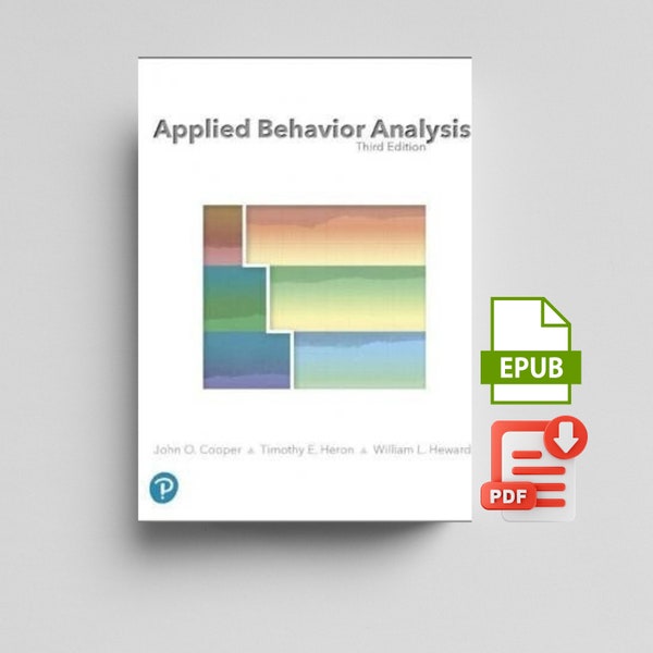 Applied Behavior Analysis Third 3rd Edition 3e