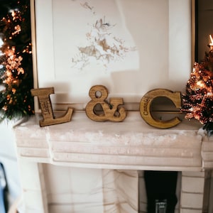Personalised Freestanding Letters | Wooden Letters | Wedding Initials | Valentine Gift | Nursery Initials | Wooden Decor | Home Decor | Gift