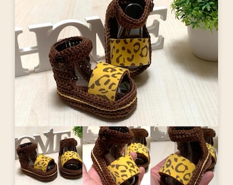 Handmade Custom Crochet Baby Sandals, Crochet Baby Sandals For Boy And Girl