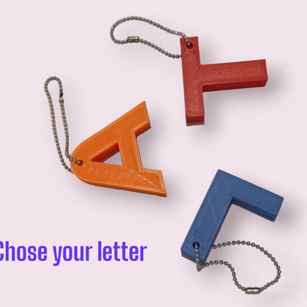 Letter Key Ring