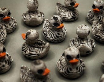 3D printed skeleton ducks