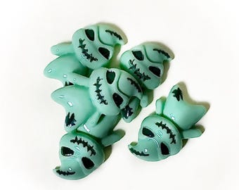 Mini Plastic Ghost Charms