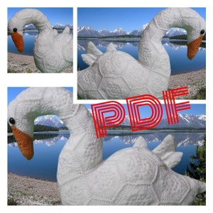 Amigurumis. Häkelmuster für einen weißen Schwan im afrikanischen Blumenstil. Muster, Anleitungen auf Französisch und Englisch im PDF-Format.