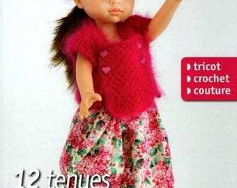 Vintage PDF Magazine: Pretty Dolls in PDF format. Crochet, knitting, and sewing patterns for doll clothes. French tutorial, PDF format.