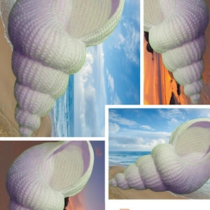 Amigurumis. Häkelmuster für Muscheln, Muster im PDF-Format mit englischer Anleitung, PDF-Format