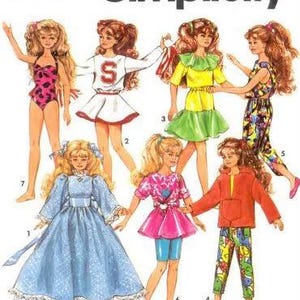Vintage PDF. Simplicity Magazine in PDF. Chic clothing sewing patterns for Barbie dolls. Patterns with English tutorials in PDF format.