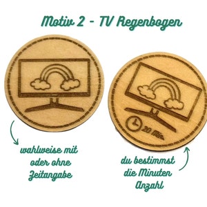 Token Gutschein Marke Medienzeit, Bildschirmzeit, TV, Fernsehen, Tablet, iPad, Tonie Box, Musik, Hörspiele, Spiele, Games, Kinder Medienkarten, Mediennutzung Screentime