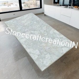 Quartz Countertop, Kitchen Countertop, Quartz Coffee Table, White Quartz Dining Table, Handmade Quartz Countertop Interior Furniture Decor