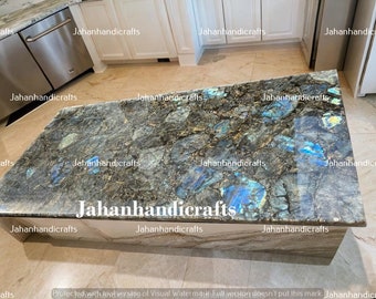 Labradorite Countertops, Kitchen & dining Counter top for Home and Kitchen Décor Gemstone Handmade interior