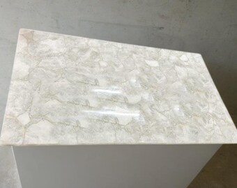 White Quartz Stone Table Top: Kitchen Island Counter Slab