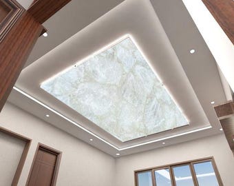 White Quartz Stone Slab, Modern Interior Decor Wall Celling Panel