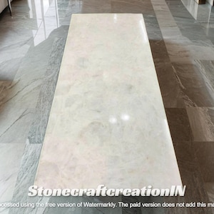 White Quartz Agate Countertop: Dining & Kitchen Decor