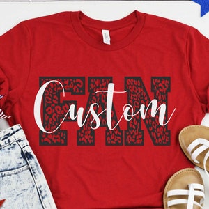 Pedido PERSONALIZADO - Diseño personalizado de fans, Leopard SVG personalizado, Mascota deportiva personalizada svg, Descarga de diseño digital personalizado