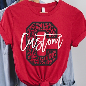 CUSTOM Order - Custom Letter Design, Custom Leopard Svg, Custom Sports Mascot svg, Custom Digital Design Download