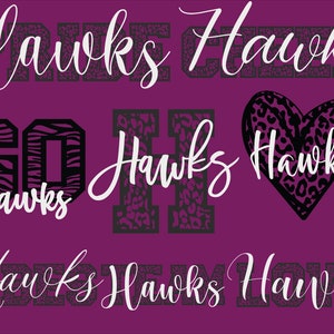Falken Maskottchen 8 Design Bundle, Falken SVG, Falken Leopard SVG, Sport Team SVG, geschnittene digitale Datei, Instant Download
