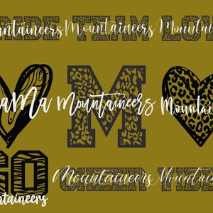 Bergsteiger Maskottchen 9 Designs Bundle, Bergsteiger SVG, Bergsteiger Leopard SVG, Sport Team SVG, digitale Datei geschnitten, Instant Download