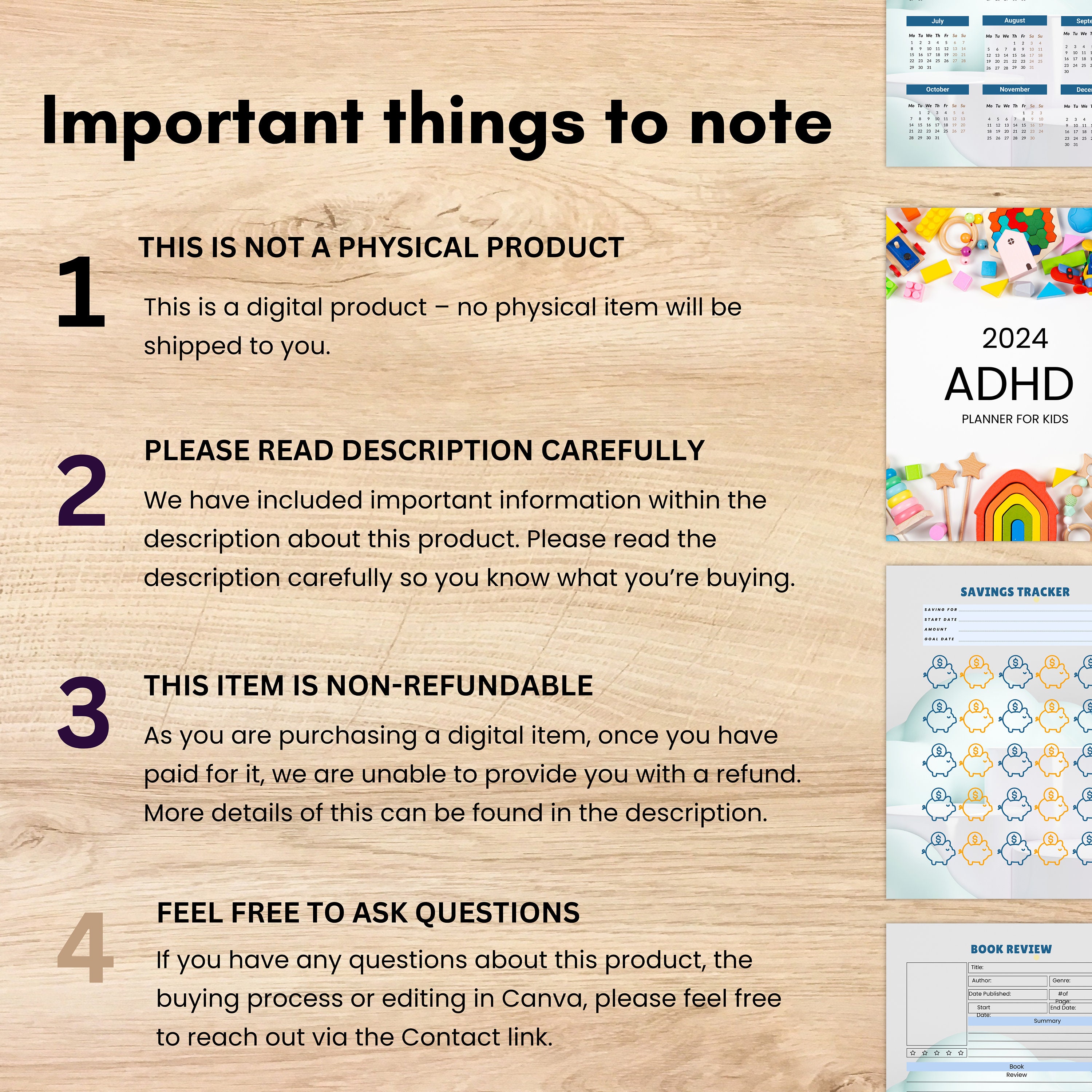 ADHD Planner ADHD Planner for Kids Digital ADHD Planner Adhd Planner ...