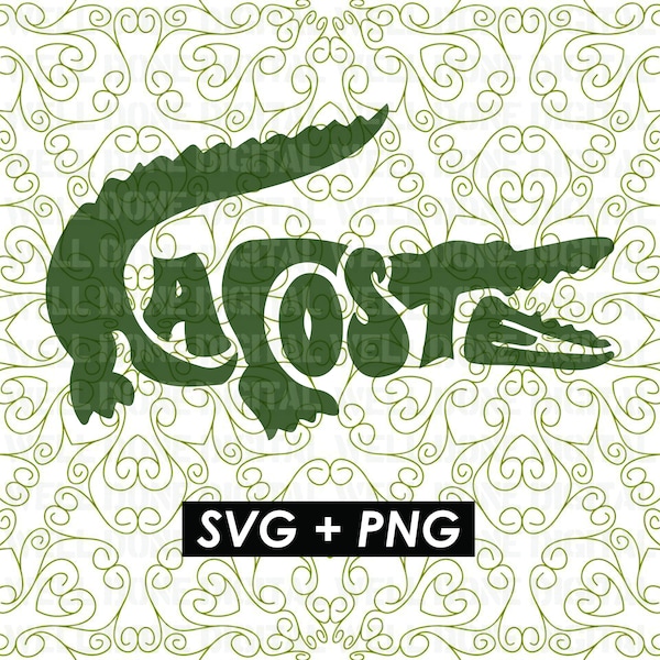 Mode-Svg, Mode-Png, Alligator-Svg, Krokodil-Svg, Aufkleber, Cricut, Silhouette, Clipart, Vektor, SVG, PNG, direkter Download, digital