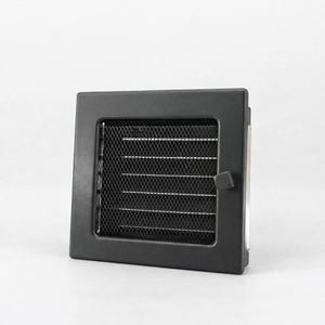 Griglia di ventilazione regolabile per camino - Inserto a parete con lamelle, ripresa aria/aria calda, acciaio verniciato a polvere, controllo moderno del flusso d'aria