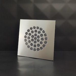 4&#39;&#39; 100mm INOX Vent Grille, Vent Grille with Mesh, Air Flow Grille, Office Ventilation, Minimalist Vent Grille, HVAC Grille, Wall Grille