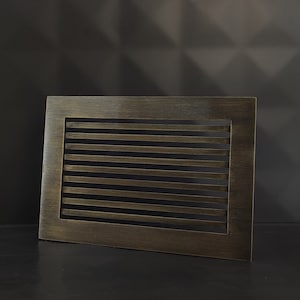 Decorative HVAC Vent Cover, 5x7&#39;&#39; Modern Vent Grille, Custom Vent Cover, Air Vent Covers, Vent Grille, HVAC Air Grates, Fireplace Air Grille
