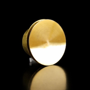 Couvercle d'aération intégral en laiton de luxe - Soupape d'air ronde (option réglable), personnalisé Ø 70-200, disque de rinçage, laiton massif