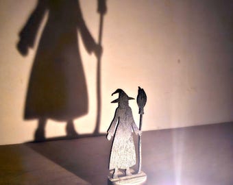 Witch Tealight Holder: Shadow Casting Halloween Decor