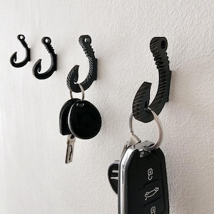 car keys on fish hook Fishing Theme Key Holder Wall Mount