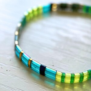 Handmade Colorful Miyuki Bead Bracelet – Stackable Boho Bracelet Gift for Her – Seed Bead Jewelry – Adjustable Beaded Bracelet