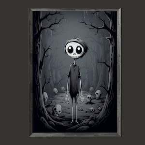 Zombie Wall Art for Kids Halloween Decoration | Jack Skellington-Inspired | High-Quality Downloads