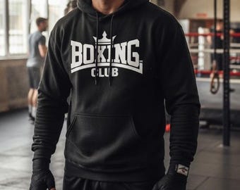 Création de logo PNG Boxing Club couronne blanche pour transferts DTF imprimable
