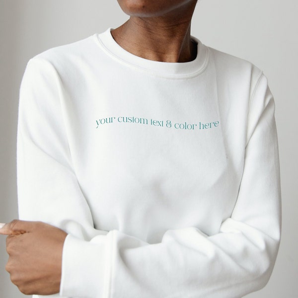Personalisiertes Sweatshirt, custom printed hoodie, custom quote, Pinterest aesthetics, oversized sweater, Pulli mit Spruch / Druck