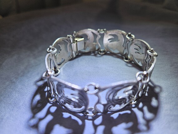 アクセサリー Vintage TaxcoMexican SilverChainBracelet Taxco Mexican 925 Sterling Silver Curb Chain Bracelet 7.5