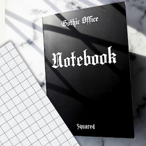 Cuaderno cuadriculado gótico, tamaño A5, 60 páginas, papel de 100 g/m²