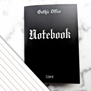 Libreta gótica rayada, tamaño A5, 60 páginas, papel de 100 g/m²