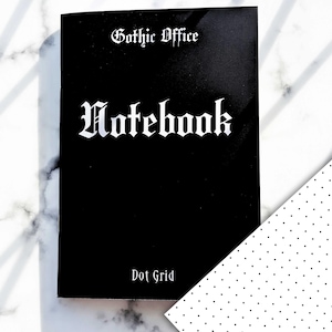 Cuaderno de cuadrícula de puntos góticos, tamaño A5, 60 páginas, papel de 100 g/m²
