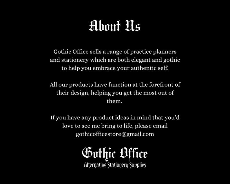 About Gothic Office, the alternative stationery brand.