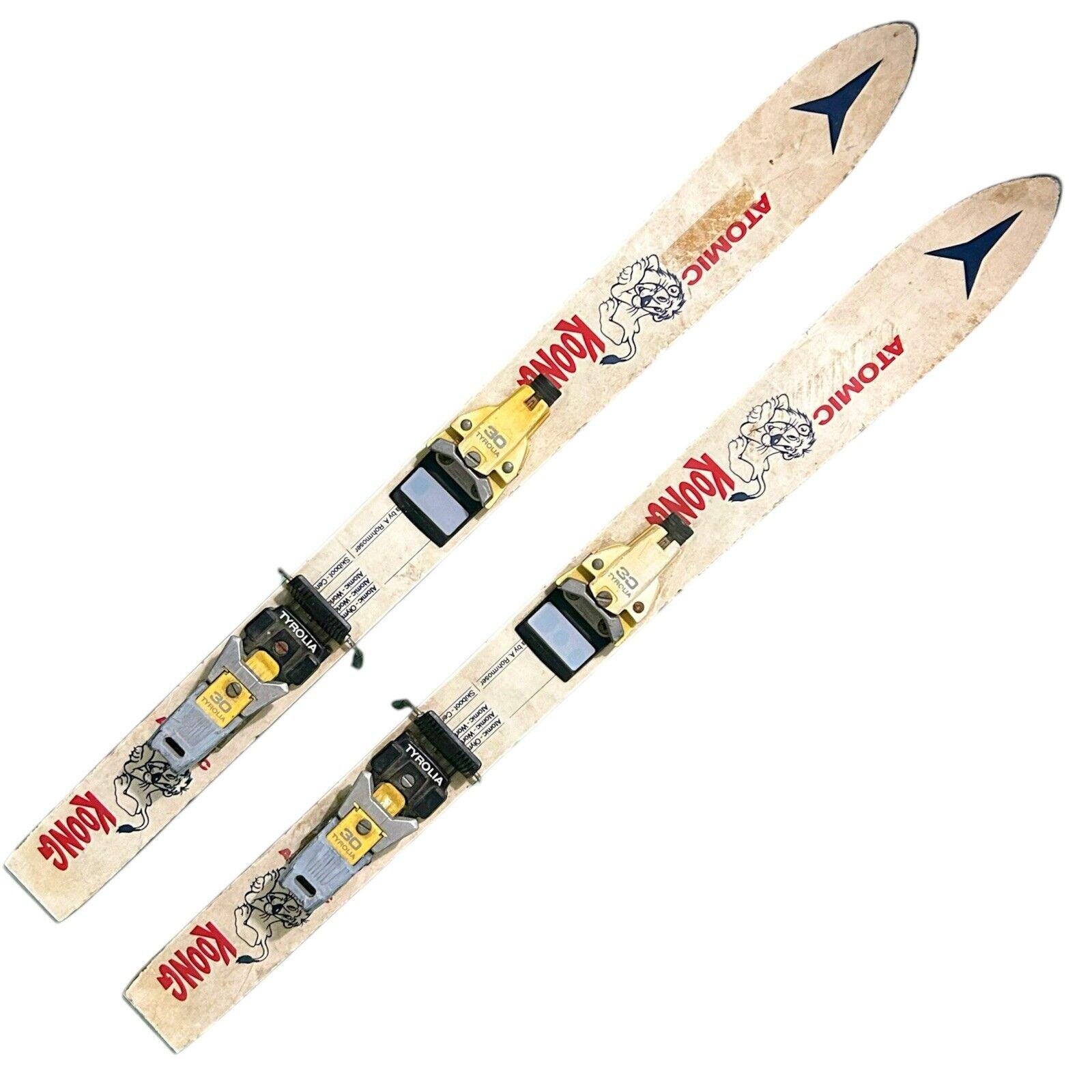 Vintage Atomic Koong Skis 80 Cm Tyroli 30 Bindings - Etsy