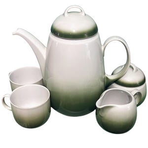 Vintage Seltmann Weiden Bavaria W Germany Porcelain Tea Set for Two 5 Piece