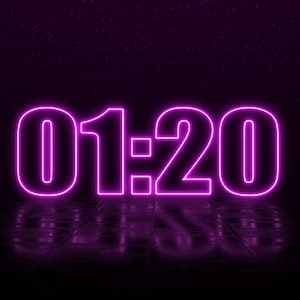 Twitch Youtube Countdown | Starting Soon Cinematic For Streamers | Neon Purple