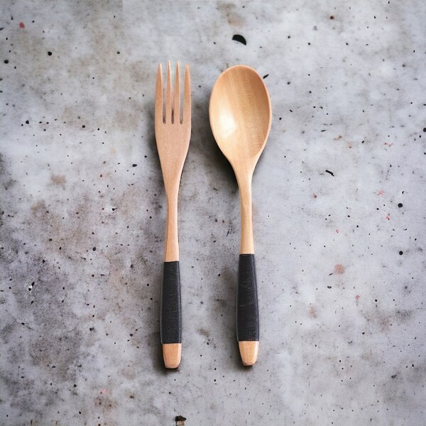 Handmade Wooden Spoon & Fork Set- Kitchen Utensils | Fork Spoon, Wooden Utensil, Eco Friendly, Kitchen Decor, Wooden Spoon Set, Star Baker