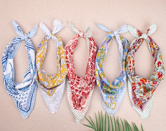 5pcs Soft Cotton Chemo Head Scarf for Women, Breathable Hair Loss Bandana, Lightweight Cancer Head Cover