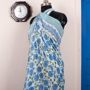 Handcrafted Sarongs, Block Print Sarong, Swimwear, Beach Cover-Ups, Summer Sarongs, Cotton Pareo, Vacation essentials