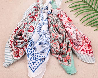 4pcs Large Cotton Bandana 21x21 Inch Square Headwrap Scarf Neck Kerchief Face Mask Breathable Lightweight Paisley Print Accessory