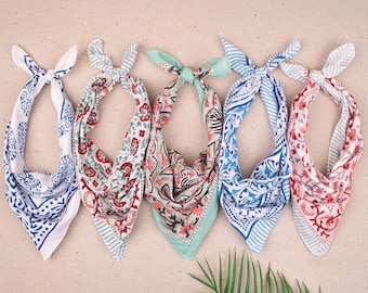 5pcs Chemo Gift for Women, Soft Cotton Head Scarf, Hair Loss Bandana, Cancer Care Package Gift