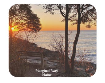 Marginal Way Maine Mouse Pad, Maine Souvenir, Ogunquit Maine, Maine Keepsake, York Maine, Coastal Maine Gift