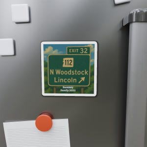 Personalize NH Kancamagus Highway 4x4 Magnet, Exit 32 NH Magnet, Franconia Notch, Mount Washington, NH 4000, Unique Nh Gift, Granite State