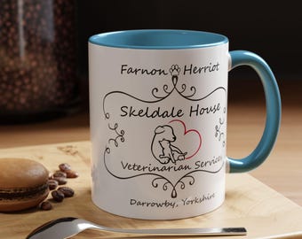 All Creatures Great and Small Coffee Tea Mug, Skeldale House Coffee Mug, Yorkshire Dales Coffee Mug, Yorkshire Dales, Drovers Arms Mug