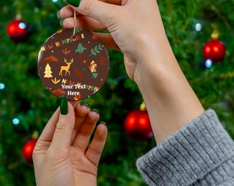 New Hampshire Christmas Ornament, Personalized Ornament, Custom Holiday Gift, Granite State Souvenir, Family Keepsake